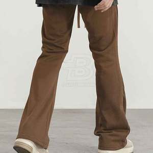 Pantalon de survêtement évasé d'extérieur avec logo personnalisé de haute qualité pour hommes Style décontracté avec service OEM Prix le plus élevé à vendre - Product Image 2