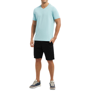 Cool Men's V-Neck Set-Ajuste de verano fácil, ideal para días de playa, presenta textura suave, ideal para ofertas al por mayor - Product Image 5