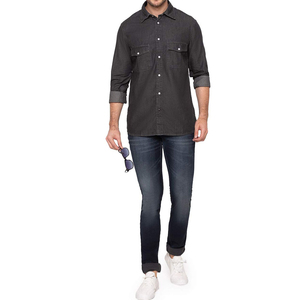 เสื้อแจ็กเก็ตยีนส์แขนยาวสำหรับผู้ชาย, เสื้อแจ็กเก็ตยีนส์แฟชั่นสำหรับทุกเพศคุณภาพพรีเมี่ยม - Product Image 5