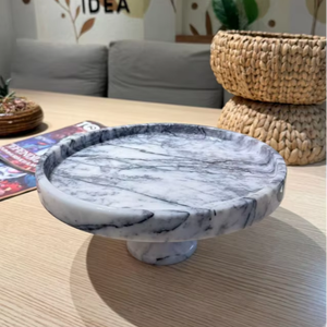 Soportes para Tartas de mármol Lila, exhibición de pedestal elegante hecha a mano para proveedor mayorista B2B - Product Image 1