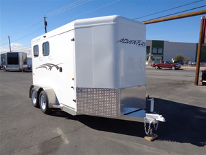 Quality Float Triple Wall Aluminum 2026 Trails West Adventure MX II 2H, Two Horse Livestock <b>Trailers</b> Available in Bulk Buy Now - Product Image 2