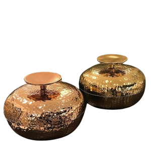 Nouveauté : Boîte en métal argenté avec couvercle pour servir des dattes, des fruits secs, des herbes et des épices – Idéale pour les fêtes - Product Image 3