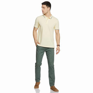 Polo para hombre al por mayor, jersey de media manga ajustado con cuello vuelto, Polo para hombre adulto con diseño y tamaño personalizados - Product Image 6