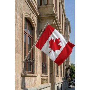 Canada Telescopic Flagpole Set <b>for</b> <b>Flags</b> & Banners Made of Durable Polyester with Digital Printing Graphics - Product Image 2