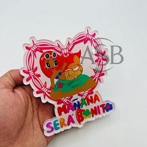 Manana Sera Bonita Custom Logo Acrylic <b>Eyelash</b> Tiles With <b>Magnets</b> For Tweezers Sustainable Design Custom Cute Lash Tiles - Product Image 6