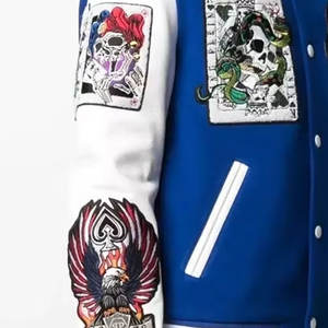 Veste universitaire de vente chaude pour hommes tendance High Street Winter Letterman conçoit des vestes pour hommes respirantes de haute qualité - Product Image 4