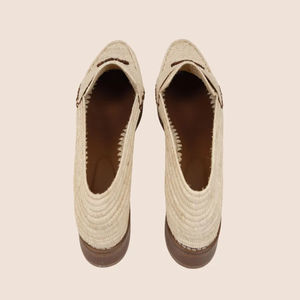 Vente en gros de pantoufles et sandales marocaines faites à la main en raphia, chaussures tissées écologiques pour femmes et hommes, commande en gros, fournisseur direct - Product Image 2