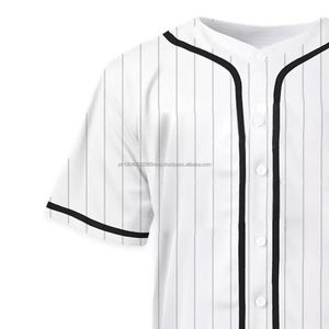 Vente en gros de maillots de baseball personnalisés équipe privée porter des chemises à motifs vierges avec impression de logo ensembles de shorts prix bon marché - Product Image 4