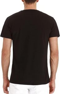 Camiseta de manga corta con patrón liso informal, algodón y poliéster, 220 gramos, peso de tela, posición frontal del logotipo - Product Image 6