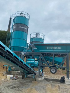 โรงงานผสมคอนกรีตเคลื่อนที่ขนาดกะทัดรัด ความจุ 30 ลูกบาศก์เมตร/ชั่วโมง รับประกัน 2 ปี เครื่องจักรคุณภาพสูง! - Product Image 5