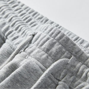 Pantalon de jogging décontracté pour homme, coupe évasée, logo personnalisé brodé, taille haute élastique, tissu en molleton, 100% coton - Product Image 4