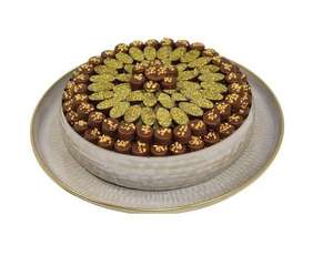 Juego de 3 Tazones de Chocolate de Metal Premium Chapados en Oro con Soporte, Plato Decorativo para Servir, Nuevo Tazón de Estilo Árabe - Product Image 6