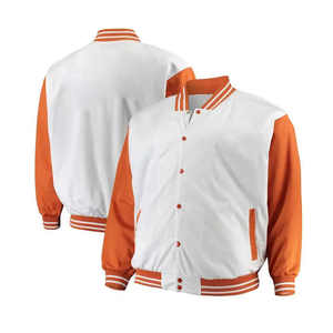 เสื้อแจ็กเก็ตทีมโรงเรียนสำหรับผู้ชายเสื้อแจ็กเก็ตเบสบอลแขนหนัง - Product Image 1