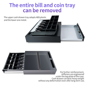 Gaveta de dinheiro GT-C460L Metal Case Box RJ11 ElectricalDual verificar porta dinheiro Cash Locker Register gaveta para sistema POS - Product Image 2
