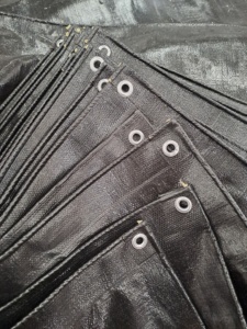 "Lona de PE negra 100-250gsm Personalizable Impermeable Estilo liso Marca" - Product Image 2