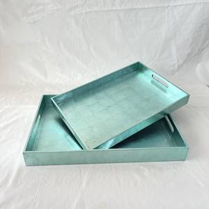 Bandeja de servicio de laca bandejas de cóctel de té y café lacadas duraderas para mesa de comedor - Product Image 4