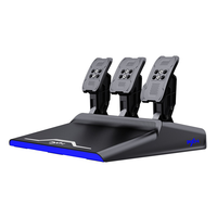 Nuevo Volante de Carreras con Force Feedback de 270/900 Grados para Simulador de Juegos, con 3 Pedales y Embrague