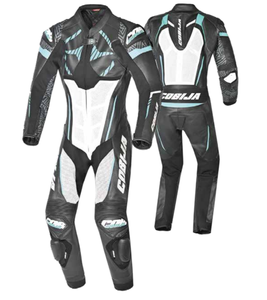 Combinaison de course en cuir pour moto, combinaison de course pour moto, 1 pièce et 2 pièces en cuir de vache - Product Image 1