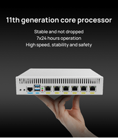 Alat Firewall J4125, Router Mini PC lembut 4 i225/i226 2.5G LAN PfSense Mini Server ESXI