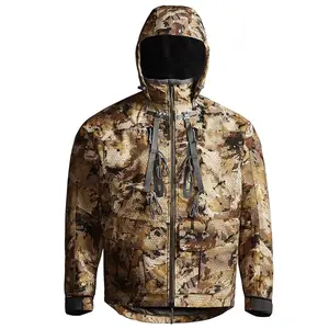 Hombres Digital Camo Invierno Versátil Caza Senderismo Camuflaje Pesca Lluvia Chaqueta Al Aire Libre Camo Intercambio Caza Chaqueta