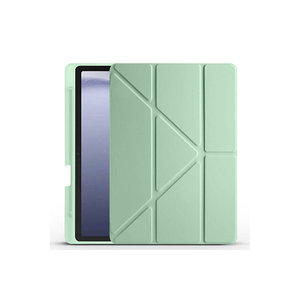 Netzy Light Green Tri-Folding Case for Galaxy Tab A9 Protective Cover with <b>Stylus</b> <b>Pen</b> Compartment and Stand - Product Image 5