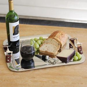 Bandeja de caballo para servir chocolate de aluminio pulido para patatas fritas, aperitivos, vajilla de mesa elegante para fiestas - Product Image 4