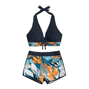 Mujeres Push Up acolchado traje de baño vacaciones surf cintura alta espalda descubierta traje de baño - Product Image 3