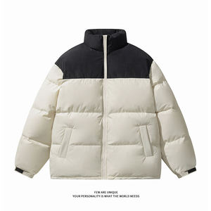 Latest Wholesale Custom Made High Quality Winter Outdoor Puffer Cotton Warm Jacket Men's <b>Stand</b> Collar Stylish Casual - Product Image 5