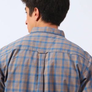 เสื้อสีพื้นสำหรับผู้ชายเสื้อเชิ้ตแขนยาวลำลองสีดำขาวสำหรับผู้ชาย - Product Image 3