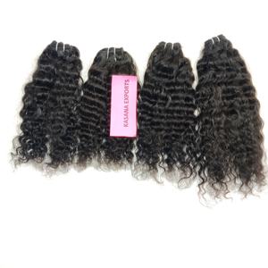 100% Virgin Russia <b>Hair</b> Double Drawn Luxury 100g Wholesale Vietnamese Human <b>Extensions</b> <b>Black</b> Natural Color 8 Inches Curl Women - Product Image 3