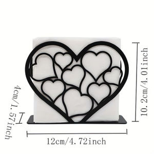 เหล็กผู้ถือผ้าเช็ดปาก Leaf ออกแบบตารางผ้าเช็ดปากสําหรับงานแต่งงานและกิจกรรมทั้งหมดตกแต่งตารางผู้ถือผ้าเช็ดปาก - Product Image 3