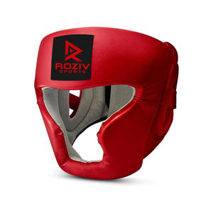 หมวกกันกระแทกสำหรับชกมวยแบบครึ่งหน้า หนังนิ่ม น้ำหนักเบา ปรับได้ คุณภาพสูง สำหรับมืออาชีพ ขายส่ง - Product Image 5