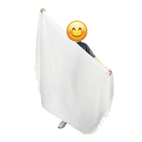 Meilleures ventes : Ensemble de serviettes 100 % coton pur, haute qualité, 2 pièces, style décontracté pour adulte, respirant, extensible dans quatre directions, traditionnel musulman