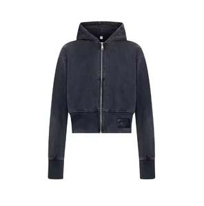 Sweat à capuche pour femme, respirant, écologique, à séchage rapide, en coton, logo frontal régulier, mode d'hiver, léger, OEM personnalisable - Product Image 1