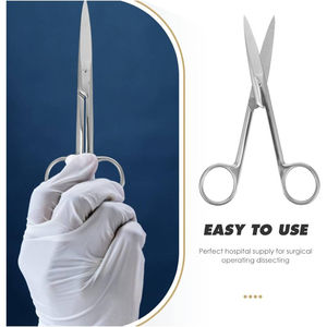 เครื่องมือผ่าตัดเหล็กตรงและโค้งกรรไกรสัตวแพทย์ทางการแพทย์ - Product Image 2