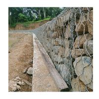 Offres Spéciales Masia Hardware Factory Boîte de gabion galvanisée en PVC 2M x 1M x 1M pour murs de soutènement solides, sauvegarde de la rivière et support de pente