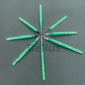 Pinzas de pestañas antideslizantes Nano Grip para puntas de volumen y fibra Herramienta de precisión de logotipo impreso personalizado para profesionales de Extensión de pestañas - Product Image 4