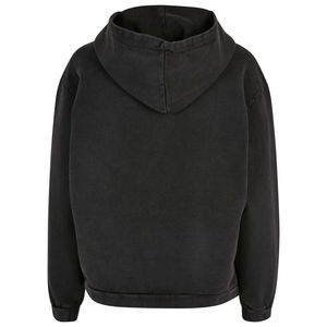 Chándal de nuevo estilo para hombre, Sudadera con capucha lavada con ácido y pantalones estilo acampanado, logotipo desgastado, diseño personalizado y cordón más grueso fuerte - Product Image 6