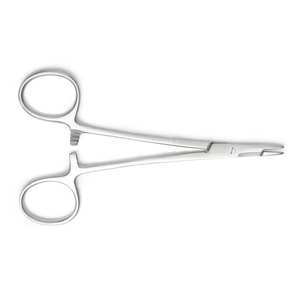 Portaagujas quirúrgico de precisión de acero inoxidable profesional de Mayo Hegar, fuente manual para sutura - Product Image 1