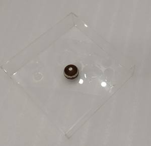 Plateau de service de rangement carré de luxe pour la maison accessoires de fête d'hôtel Design moderne couleur claire plateau de rangement en acrylique de forme carrée - Product Image 1