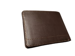 Tarjetero personalizado de alta calidad para hombre, minicartera inteligente y delgada de cuero genuino con cierre plegable, ligera y con bloqueo RFID - Product Image 2