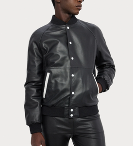 Nueva colección Genuine Sheep Nappa Chaqueta de cuero elegante para hombre con diseño personalizado y colores Último diseño - Product Image 5