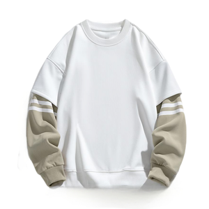 Sweat-shirts épais pour hommes, coupe ample, col rond, de qualité supérieure, en vente - Product Image 4