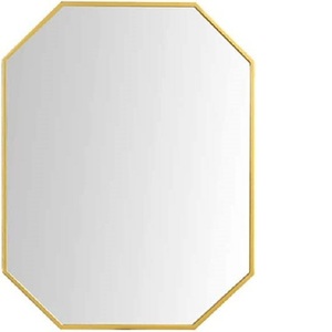 Miroir mural suspendu en métal doré fait à la main pour bureau, maison, chambre à coucher, salon, porte d'entrée, décoration murale - Product Image 5