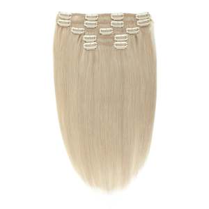 คลิปต่อผมสีบลอนด์มุก # ผมแท้บราซิลแบบเรมี่ 1001 เส้น  ตรงแบบธรรมชาติ - Product Image 3