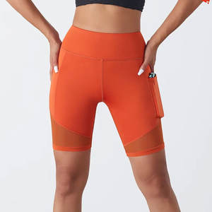 OEM vente en gros de shorts de fitness et d'entraînement de yoga pour femmes avec poches shorts de yoga pour femmes - Product Image 1