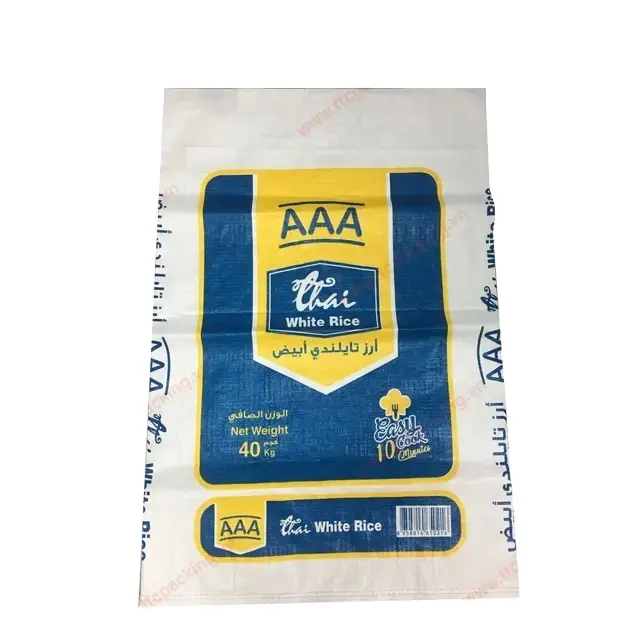 Best Choice New 2 tons 50kg Vietnam Moisture Proof export standard 2.4mm 100% waterproof new material white PP bag In Plastic Pa