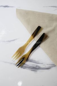 ช้อนตกแต่งทำจากธรรมชาติควายฮอร์นเครื่องใช้ในครัวรวมทั้งช้อนเขาและส้อมฮอร์น - Product Image 2