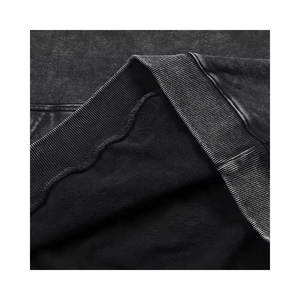 เสื้อฮู้ดผ้าฝ้ายสีดำสำหรับผู้ชายและผู้หญิงเสื้อมีฮู้ดผ้าคอตตอนโอเวอร์ไซส์ลายโลโก้ขนแกะสีล้วนสำหรับฤดูหนาว - Product Image 6