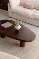 Table basse en bois massif, robuste et durable, design écologique, style traditionnel, portable et personnalisable